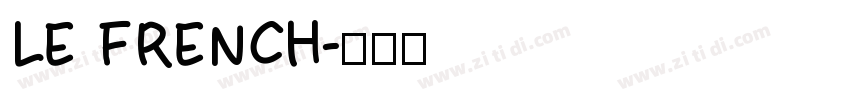 LE FRENCH字体转换